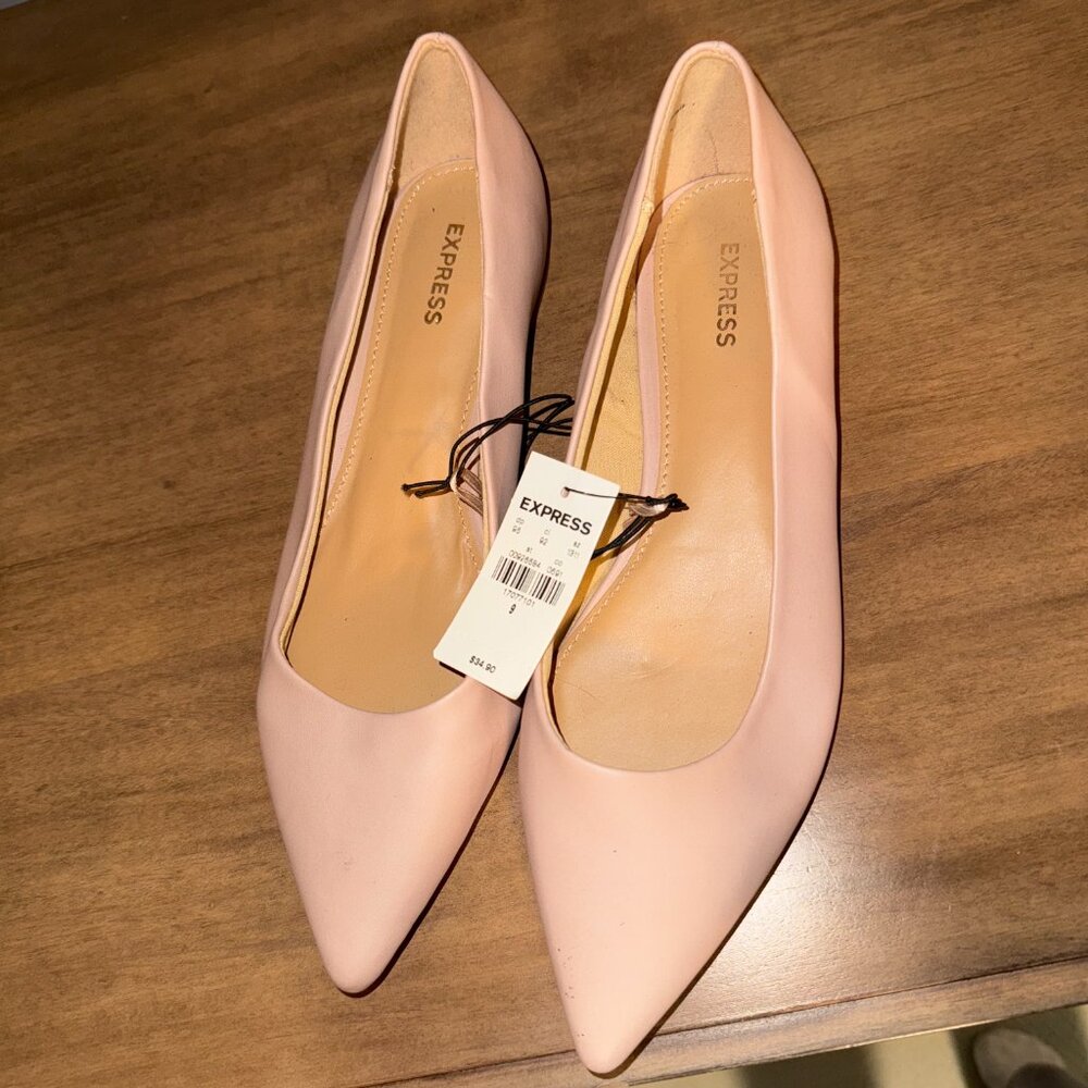Express Ballet Flats in Cream, Size 9, New with tags